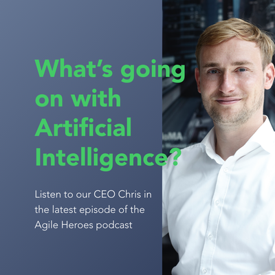 Ankündigungsbild für einen Podcast zum Thema Künstliche Intelligenz
